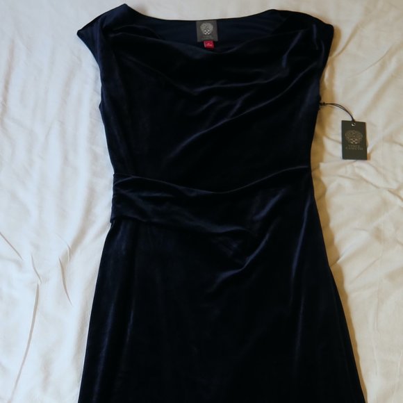 Vince Camuto Velvet Mid-Length Dress - Picture 5 of 5